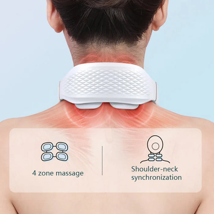 Cozy Neck™ - Smart 4 Head Shoulder Neck Massager (White)