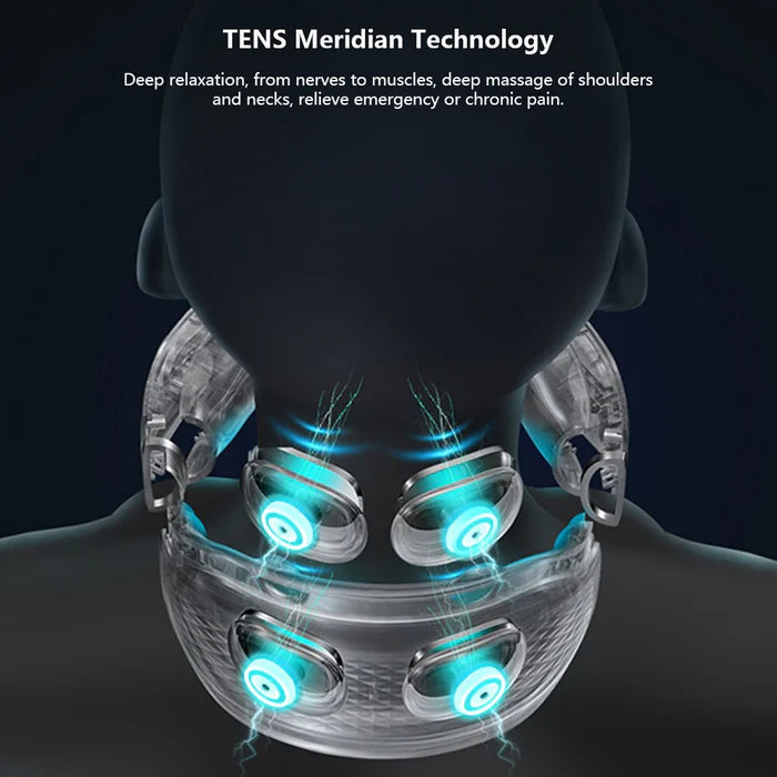 Cozy Neck™ - Smart 4 Head Shoulder Neck Massager (White)