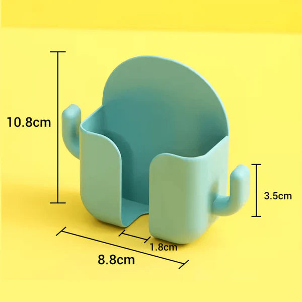 Multi-functional Wall Mounted Holder with Side Hooks (Pack of 6)