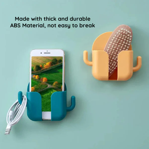 Multi-functional Wall Mounted Holder with Side Hooks (Pack of 6)