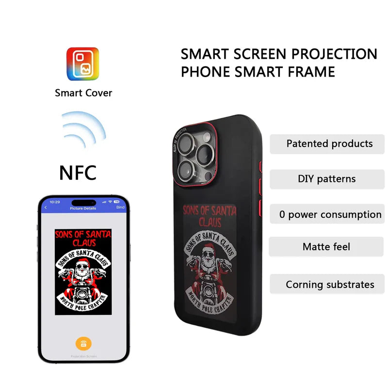 Smart Magic iPhone Cover E ink technology - NFC enabled