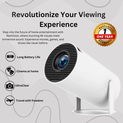 hy300 Android Smart Projector - Ultra HD Home Projector ( 2GB/ 16 GB ) 4K Support